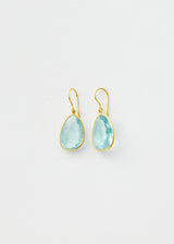 18kt Gold Koh-i-Noor Aquamarine Single Drop Earrings