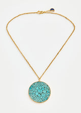 18kt Gold Vermeil PSTM Afghanistan Turquoise Rahel Necklace