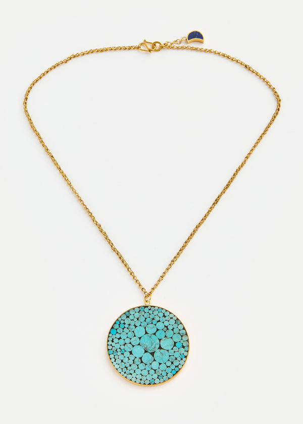 18kt Gold Vermeil PSTM Afghanistan Turquoise Rahel Necklace