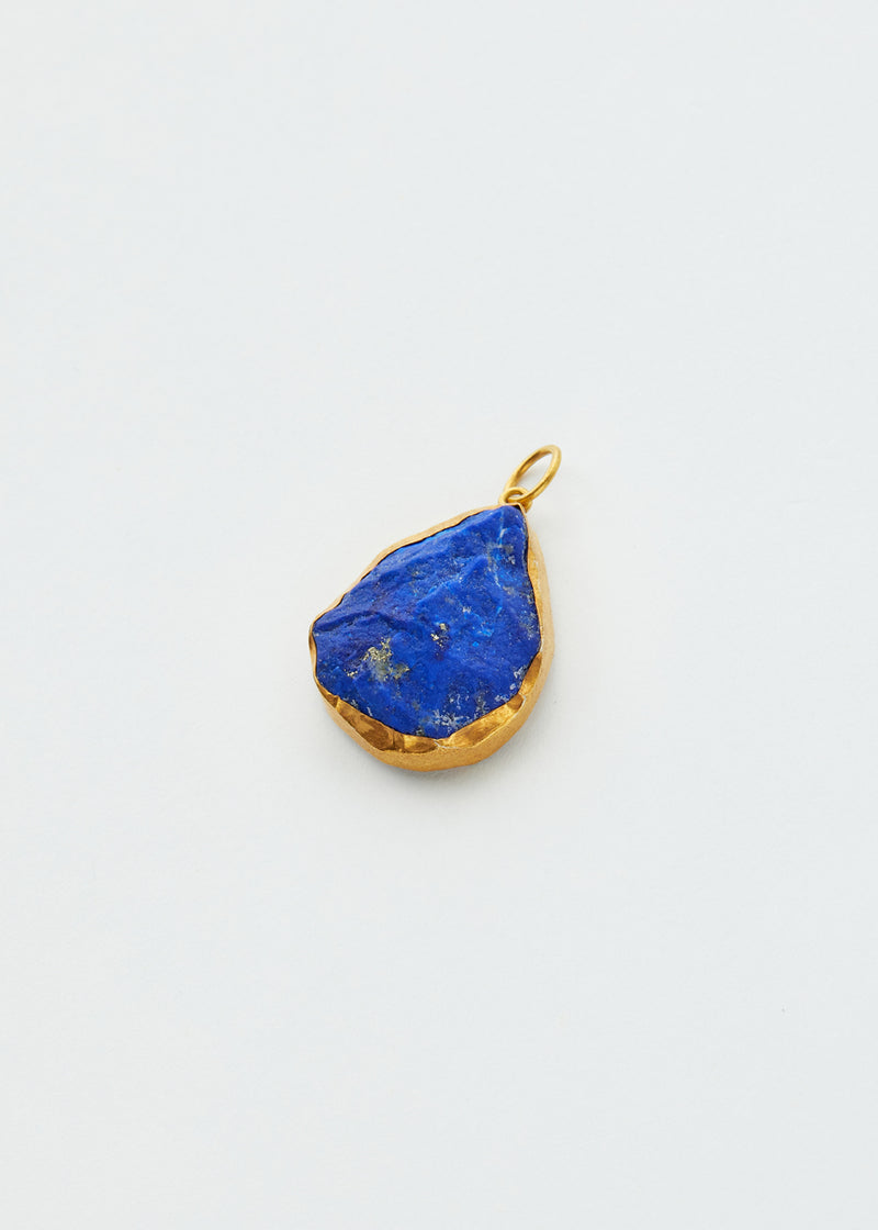 18kt Gold Vermeil PSTM Afghanistan Large Lapis Humaira Pendant