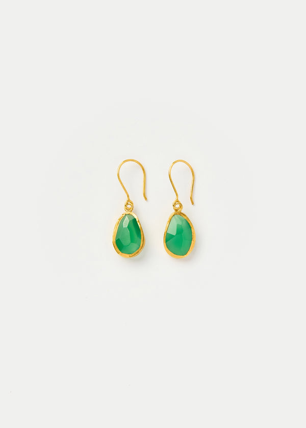 18kt Gold Vermeil PSTM Afghanistan Barekzai Maryam Single Drop Earrings