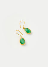 18kt Gold Vermeil PSTM Afghanistan Barekzai Maryam Single Drop Earrings