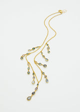 18kt Gold PSTM Myanmar Grey Spinel Necklace