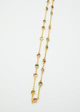 18kt Gold PSTM Myanmar Mixed Spinel Necklace
