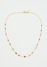 18kt Gold PSTM Myanmar Mixed Spinel Short Necklace