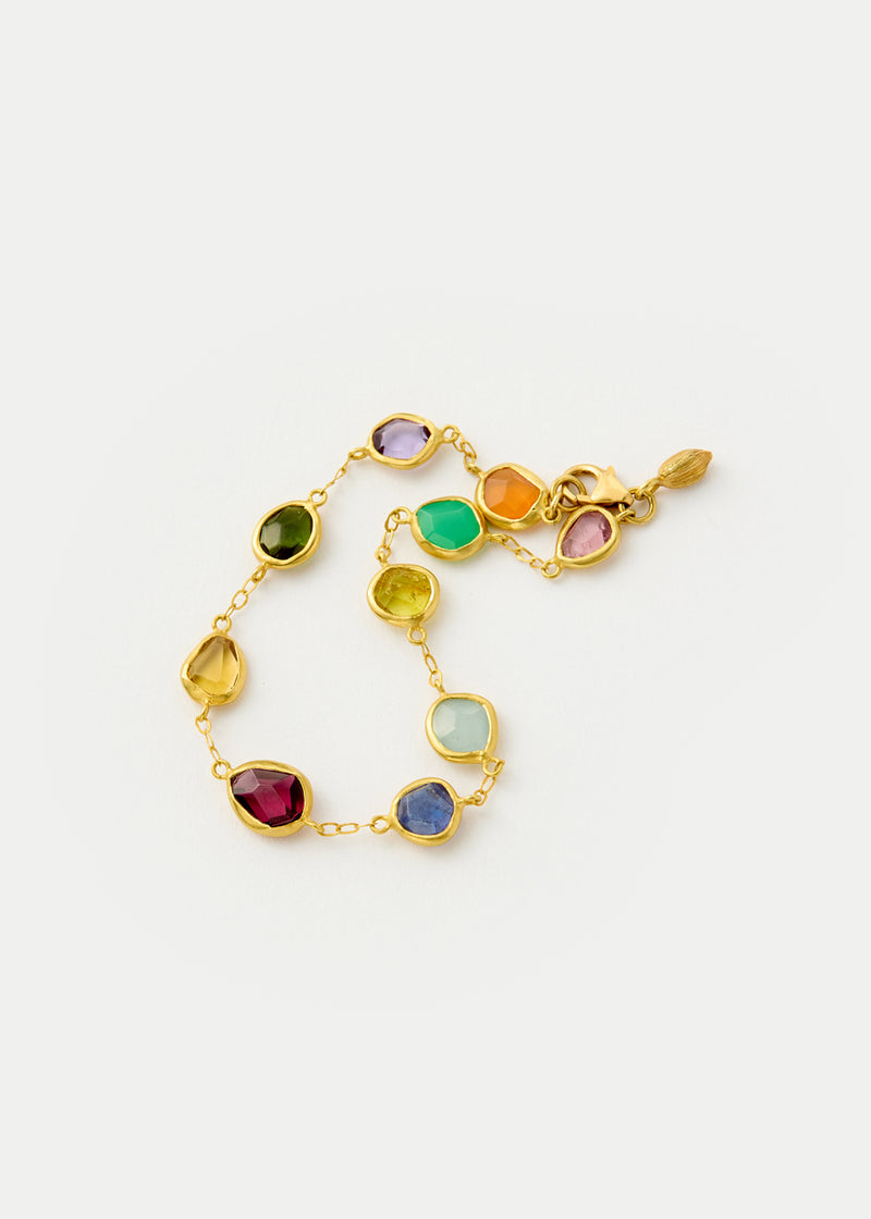 18kt Gold New Day Mixed Stones Bracelet