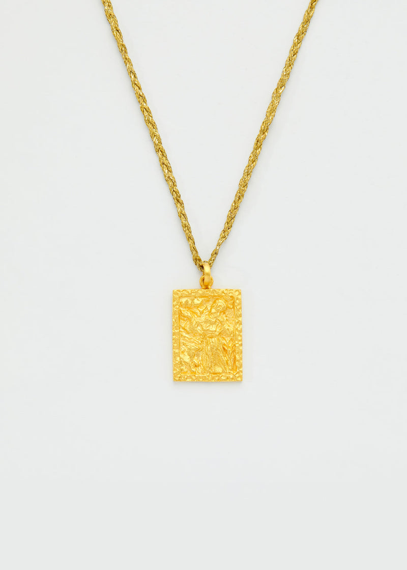 18kt Colombian Gold San Pacho Pendant on Cord – Pippa Small