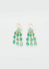 18kt Gold & Colombian Emerald Jellyfish Earrings