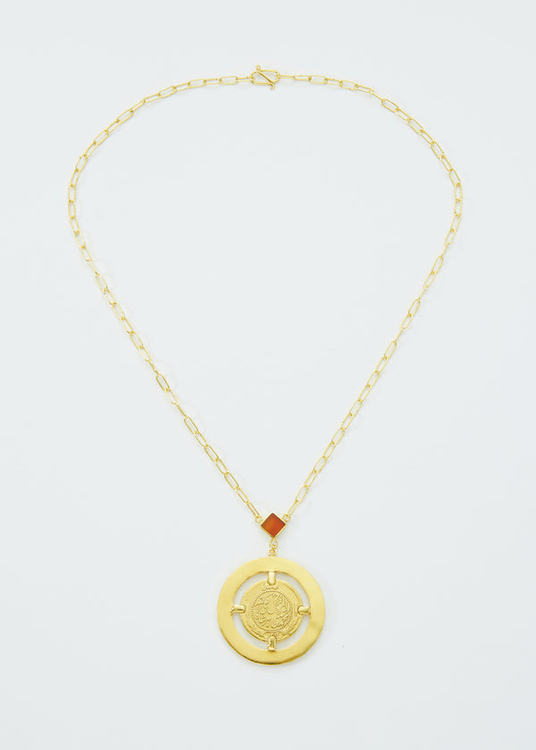 18kt Gold Vermeil Next Generation Mahdi Agate Necklace