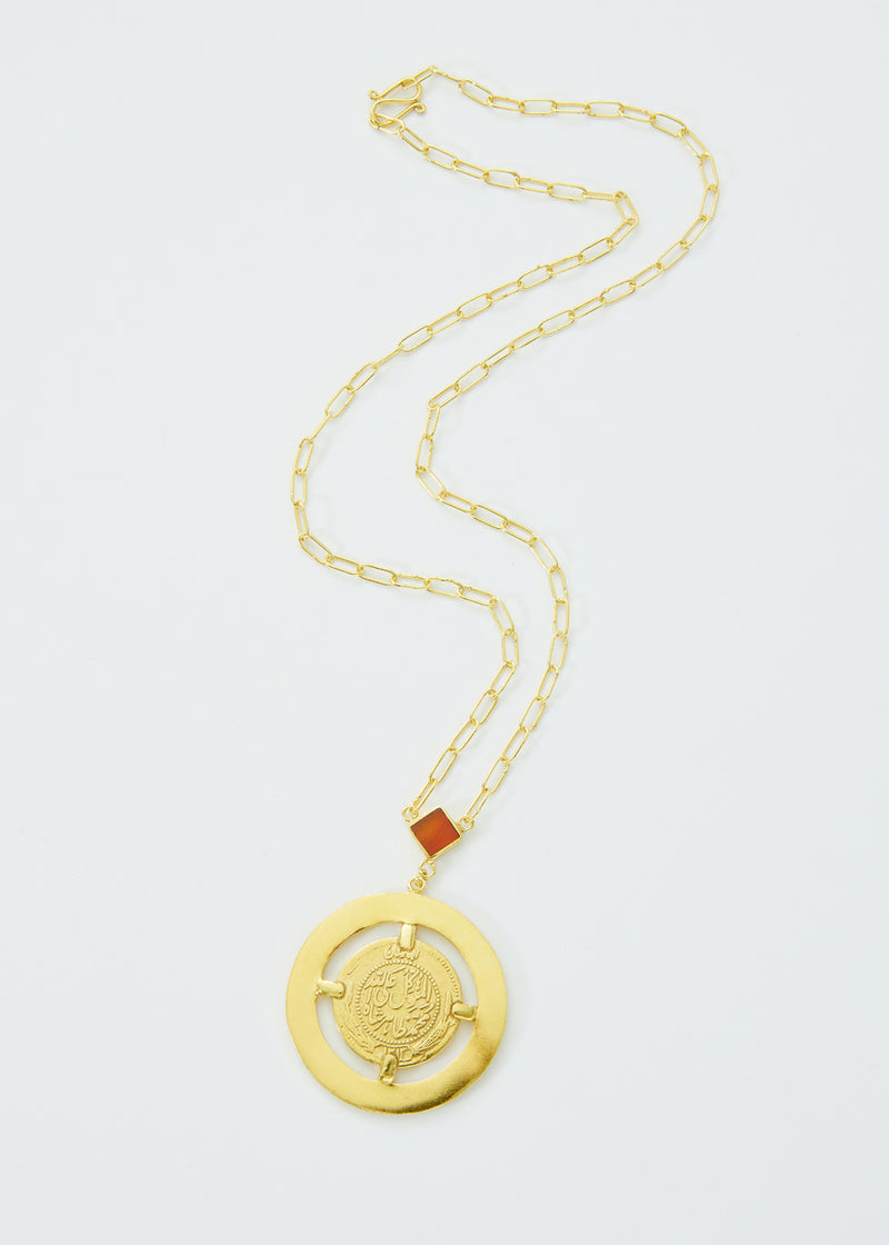 18kt Gold Vermeil Next Generation Mahdi Agate Necklace