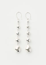 Sterling Silver PSTM Afghanistan Kushan Farhat Long Earrings