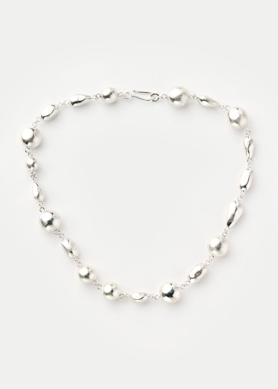 Sterling Silver PSTM Afghanistan Moon Pebbles Necklace