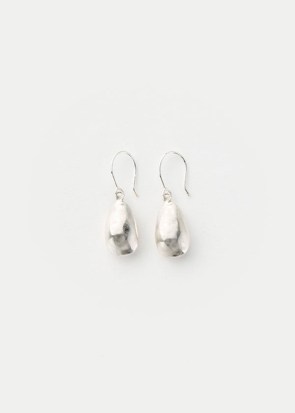 Sterling Silver PSTM Afghanistan Moon Pebbles Small Single Drop Earrings