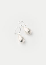 Sterling Silver PSTM Afghanistan Moon Pebbles Small Single Drop Earrings