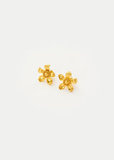 18kt Gold PSTM Myanmar Tiny Chamka Studs