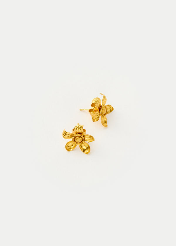 18kt Gold PSTM Myanmar Tiny Chamka Studs