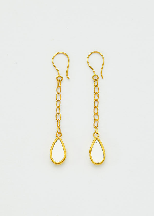 18kt Gold Vermeil PSTM Afghanistan Nadia Single Drop Earrings