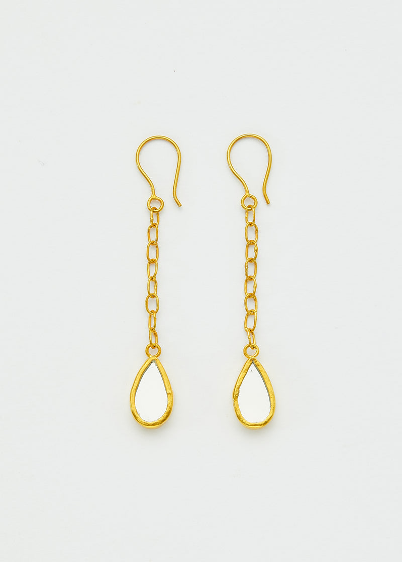 18kt Gold Vermeil PSTM Afghanistan Nadia Single Drop Earrings