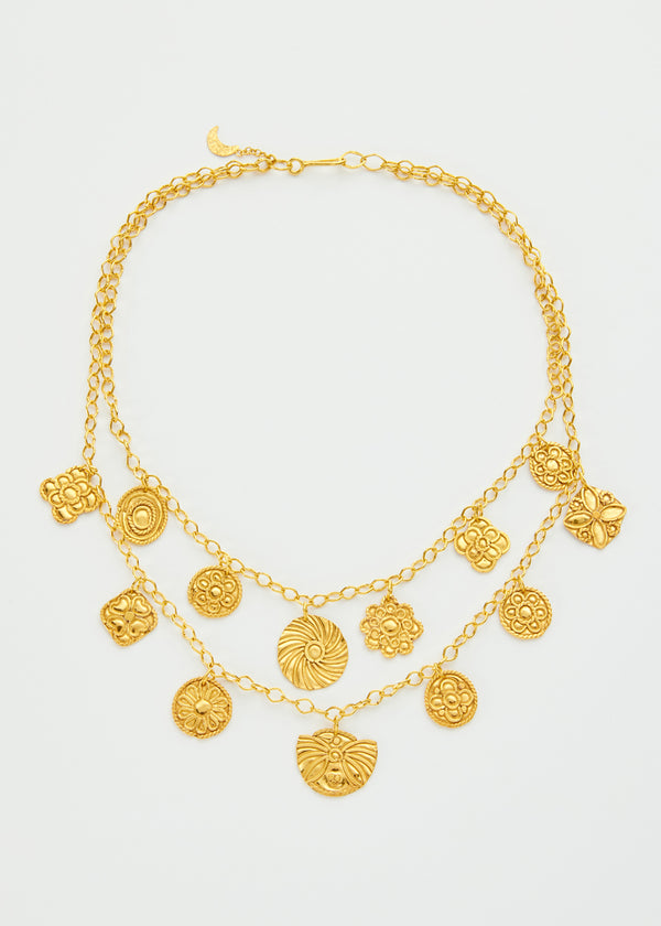 18kt Gold Vermeil PSTM Afghanistan Hawa Necklace