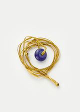 Meena PSTM Afghanistan Lapis Bead Necklace on Cord
