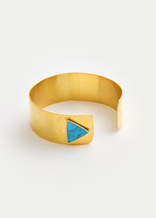 18kt Gold Vermeil Next Generation Turquoise Yasamen Cuff