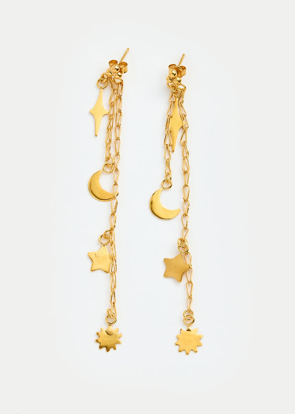 18kt Gold Vermeil Next Generation Zahra Hamedi Drop Studs