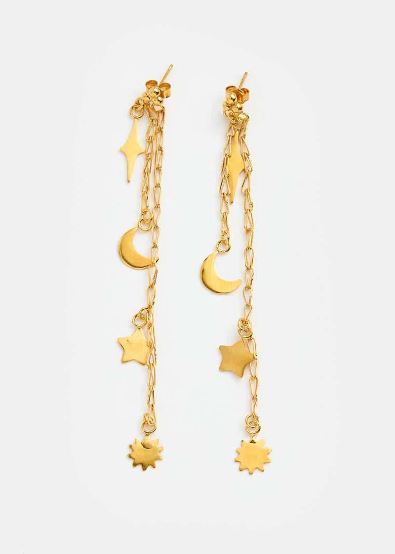 18kt Gold Vermeil Next Generation Zahra Hamedi Drop Studs