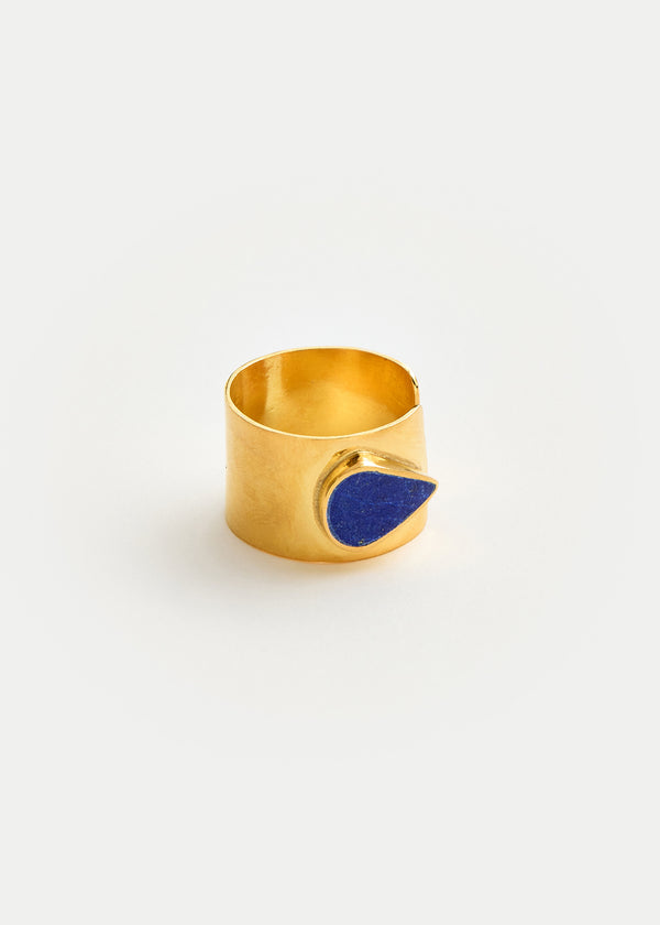18kt Gold Vermeil Next Generation Lapis Lazuli Yasamen Ring