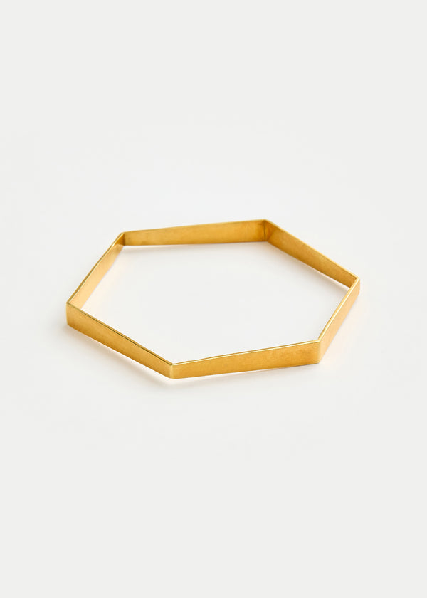 18kt Gold Vermeil PSTM Afghanistan Hexagonal Bangle