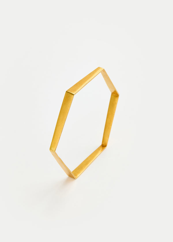 18kt Gold Vermeil PSTM Afghanistan Hexagonal Bangle