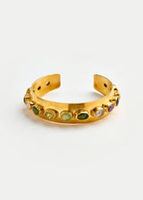 18kt Gold Vermeil PSTM Afghanistan Mixed Tourmaline Cuff