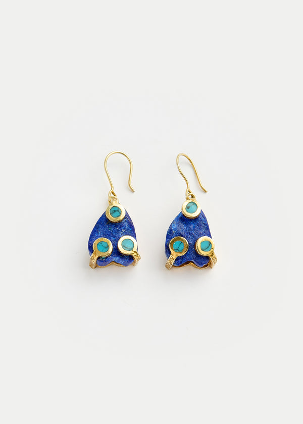 18kt Gold Vermeil PSTM Afghanistan Raihana Earrings