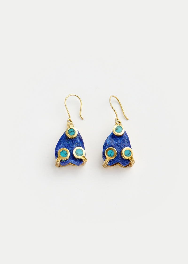 18kt Gold Vermeil PSTM Afghanistan Raihana Earrings