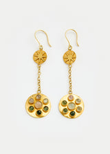 18kt Gold Vermeil PSTM Afghanistan Haseba Double Drop Earrings