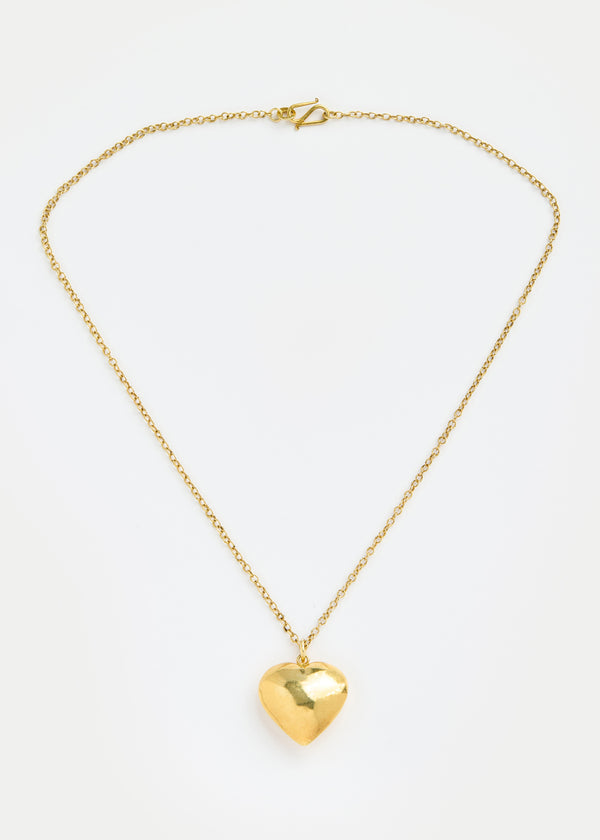 18kt Gold Vermeil PSTM Afghanistan Najwa Heart Pendant on Chain