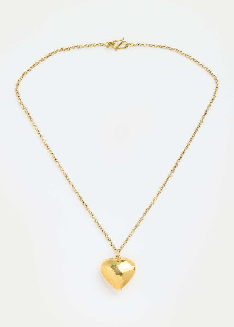 18kt Gold Vermeil PSTM Afghanistan Najwa Heart Pendant on Chain
