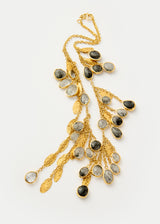 18kt Gold Vermeil PSTM Afghanistan Rutilated Quartz Sadaf Necklace