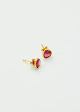 18kt Gold Pink Ibis Pink Tourmaline Classic Studs