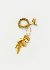 18kt Gold Bethlehem Multi Zaytun Leaf Pendant on Cord