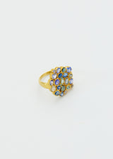 18kt Gold Indigo Large Cluster Ring