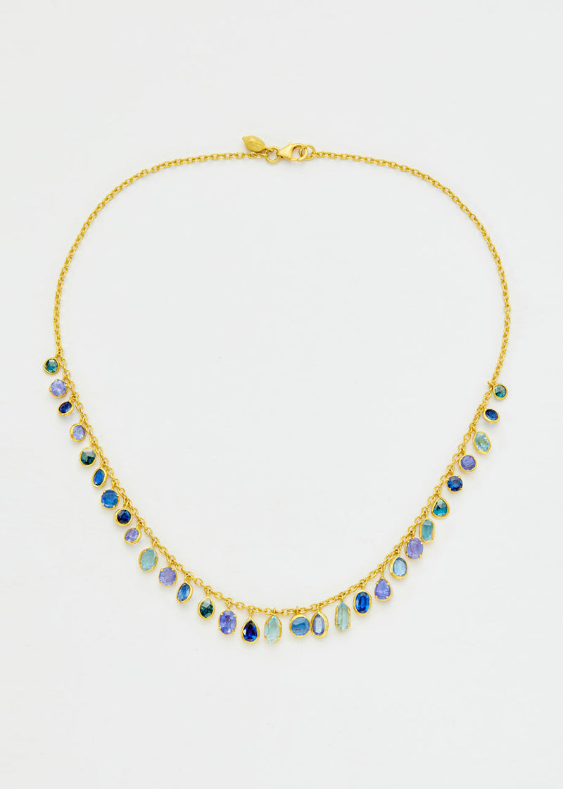 18kt Gold Indigo Fringe Necklace