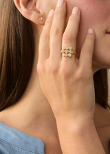 18kt Gold Diamond Scatter Ring