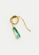 18kt Gold Beachcomber Abalone Shell Colette Set Amulet on Cord
