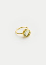 18kt Gold Carnival Green Amethyst Cup Ring