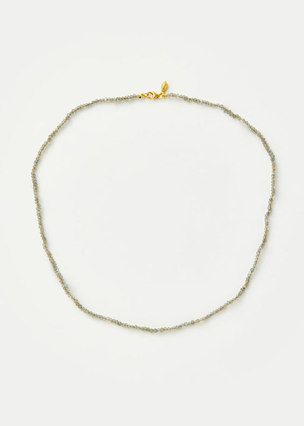 18kt Gold Labradorite Beaded Necklace