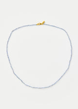 18kt Gold Light Sapphire Long Beaded Necklace