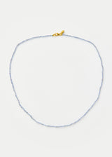 18kt Gold Light Sapphire Beaded Necklace