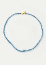 18kt Gold Sapphire Thick Beaded Necklace