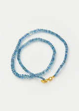 18kt Gold Sapphire Thick Beaded Necklace