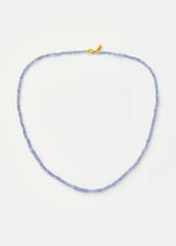 18kt Gold Tanzanite Beaded Necklace